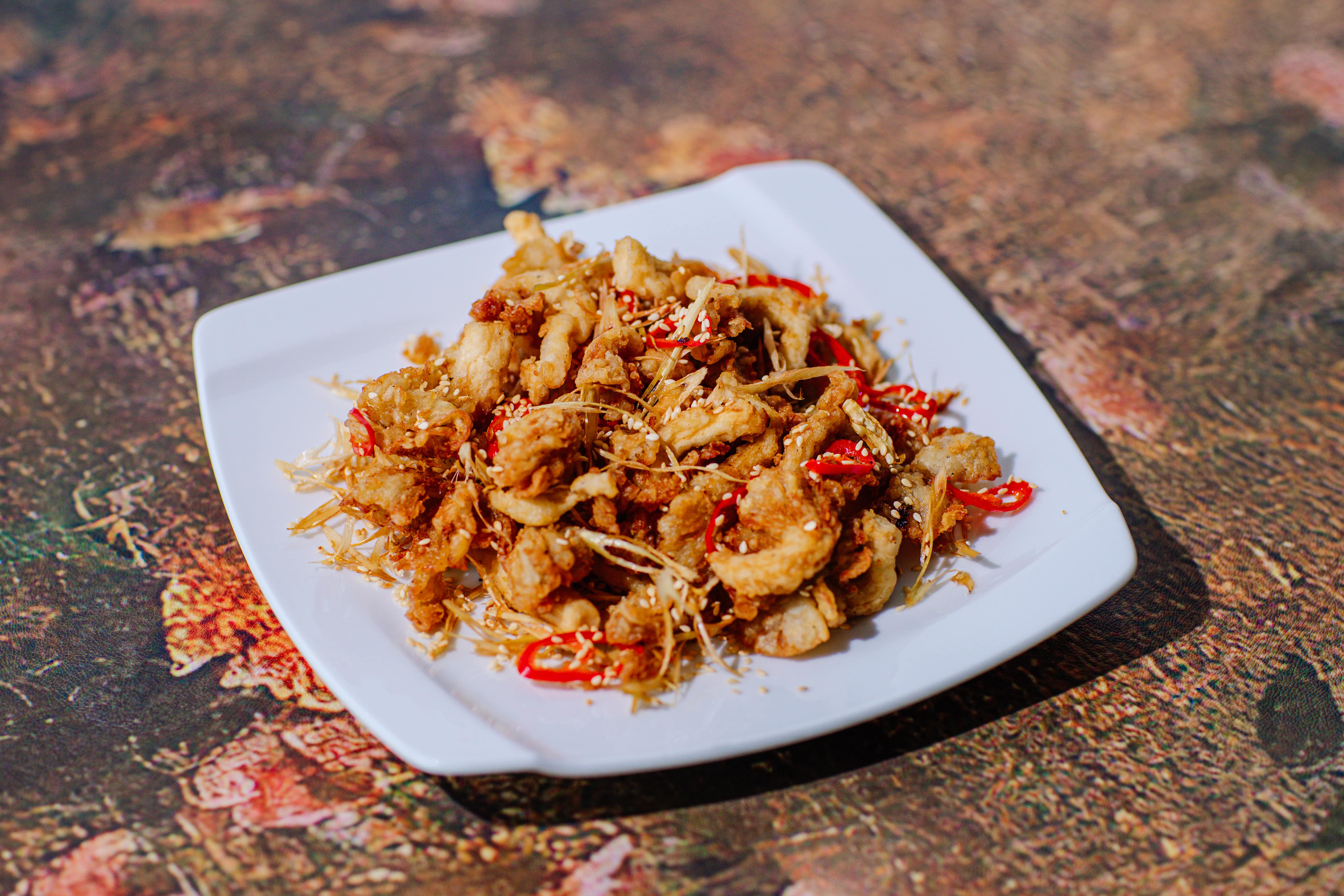 Nấm rang muối (salted roast mushrooms)