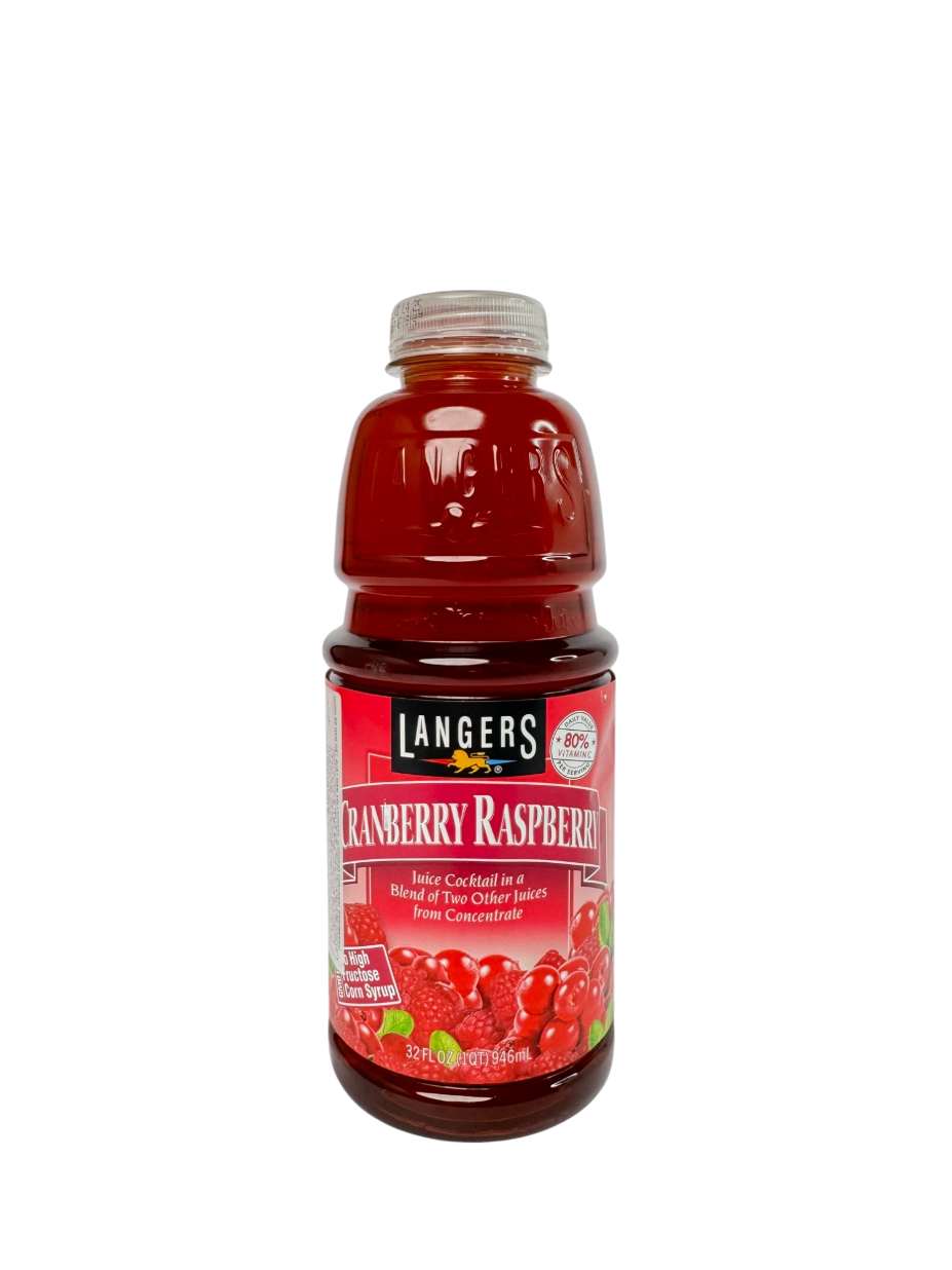 Langers Cranberry Raspberry – Nước ép Nam việt quất & mâm xôi Langer