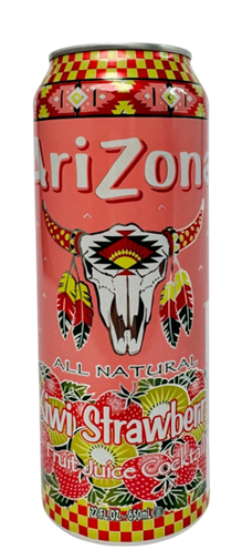 Arizona Kiwi Strawberry Fruit Juice Cocktail – Trà trái cây vị Kiwi và Dâu tây